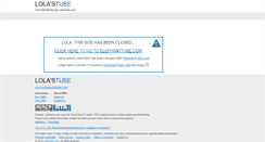 Desktop Screenshot of lolastube.com